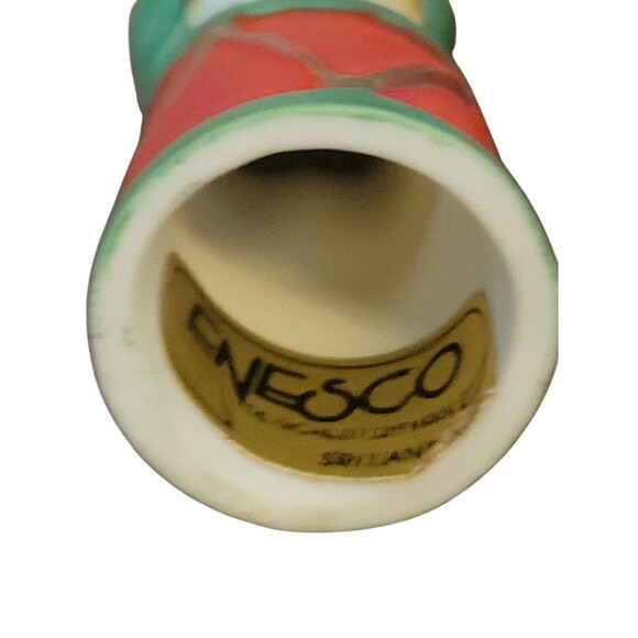 Vintage set of 2 Enesco Thimble Christmas Porcelain Mrs. Claus Drummer Boy - Picture 3 of 6